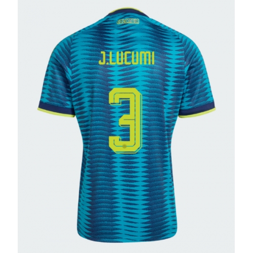 Billige Fotballdrakt Colombia Jhon Lucumi #3 Replika Bortedrakt VM 2026 Kortermet Billige Fotballdrakt Colombia Jhon Lucumi #3 Replika Bortedrakt VM 2026 Kortermet
